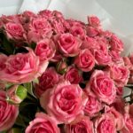 Нежнейшие кустовые розы 19шт 50см