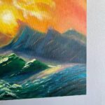 Картина пейзаж море на закате Айвазовский девятый вал