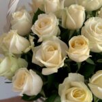 Корзина из 51 белой розы