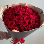 31 красная роза 60см