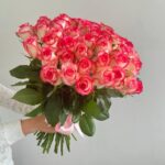Монобукет из 51 розы джумилия 50см
