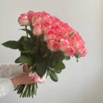 Монобукет из 51 розы джумилия 50см