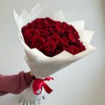 Букет красных роз 70 см