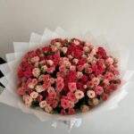 Кустовые розы 50см микс