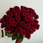 51 красная роза 50см