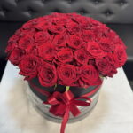 Коробка из 51 красной розы