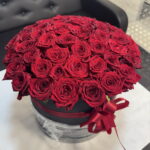 Коробка из 51 красной розы