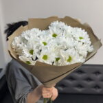 Кустовые хризантемы белые