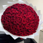 101 бордовая Роза 60 см с ароматом