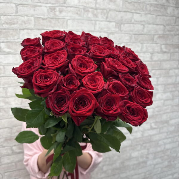 31 красная роза 🌹 60 см ️