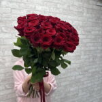31 красная роза 🌹 60 см ️