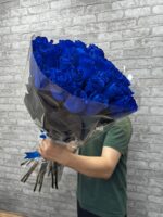 25 синих роз Эквадор 🥰