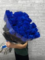 25 синих роз Эквадор 🥰 — изображение 5