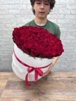 51 Роза в белой шляпной коробке — изображение 2