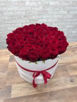 51 Роза в белой шляпной коробке — изображение 5