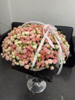 Корзина из 201 кустовой розы Микс — изображение 8