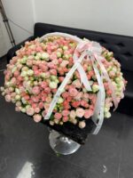Корзина из 201 кустовой розы Микс — изображение 7