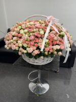 Корзина из 201 кустовой розы Микс — изображение 2