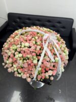 Корзина из 201 кустовой розы Микс — изображение 4