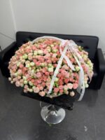 Корзина из 201 кустовой розы Микс