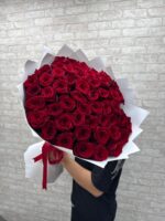 45 красных роз с ароматом ❤️
