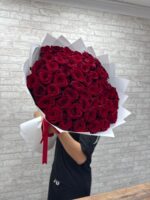 45 красных роз с ароматом ❤️ — изображение 7