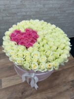 101 Роза в коробке с сердечком ♥️ — изображение 3