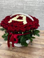 101 Роза в корзине с Вашей буквой ❤️ — изображение 5
