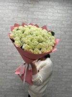 51 белая Роза 70 см 😍 — изображение 6