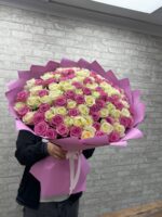 101 Роза микс Белая и розовая 😍 — изображение 6