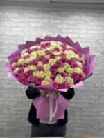 101 Роза микс Белая и розовая 😍 — изображение 5