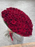 101 ароматная роза 70 см ❤️❤️❤️ — изображение 7