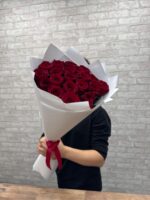 21 красная роза 70 см ♥️